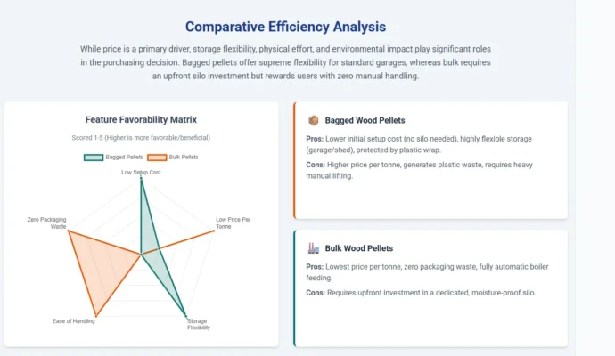 Bulk vs Bagged Wood Pellets