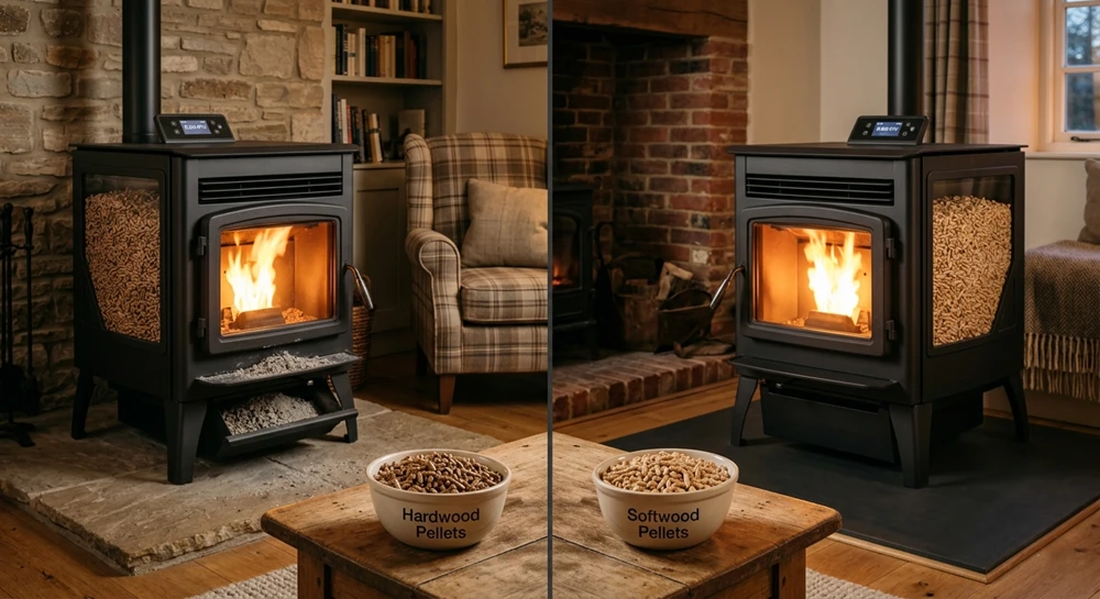 Hardwood vs Softwood Pellets